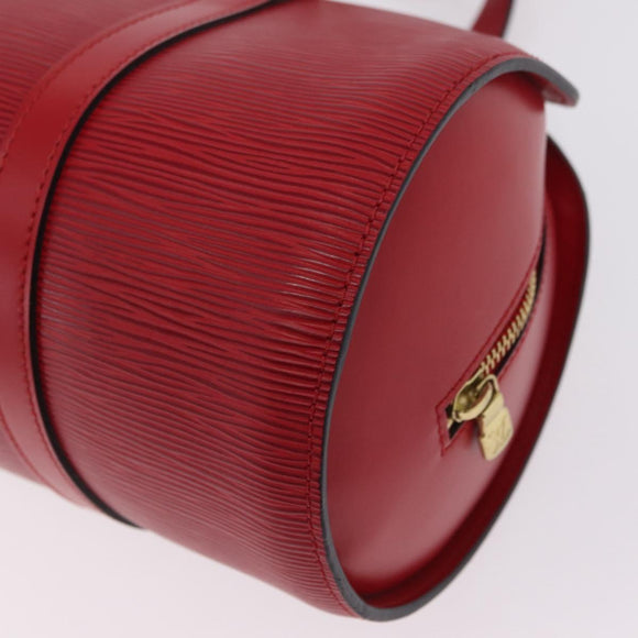 LOUIS VUITTON Epi Soufflot Hand Bag Red M52227 LV Auth 209767V
