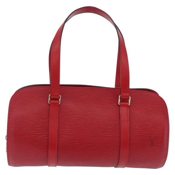 LOUIS VUITTON Epi Soufflot Hand Bag Red M52227 LV Auth 209767V