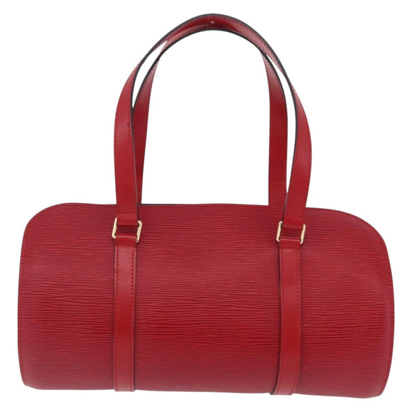 LOUIS VUITTON Epi Soufflot Hand Bag Red M52227 LV Auth 209767V