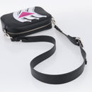 PRADA Shoulder Bag Leather Black Silver Auth 209770M-7