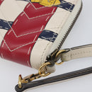 GUCCI GG Marmont Long Wallet Leather Red Gold Tone 466490 Auth 209778-10