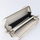 GUCCI GG Marmont Long Wallet Leather Red Gold Tone 466490 Auth 209778-16