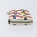 GUCCI GG Marmont Long Wallet Leather Red Gold Tone 466490 Auth 209778-4