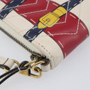 GUCCI GG Marmont Long Wallet Leather Red Gold Tone 466490 Auth 209778-9