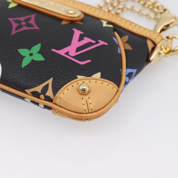 LOUIS VUITTON Monogram Multicolor Pochette Mila MM Pouch M60097 Auth 209781SAV