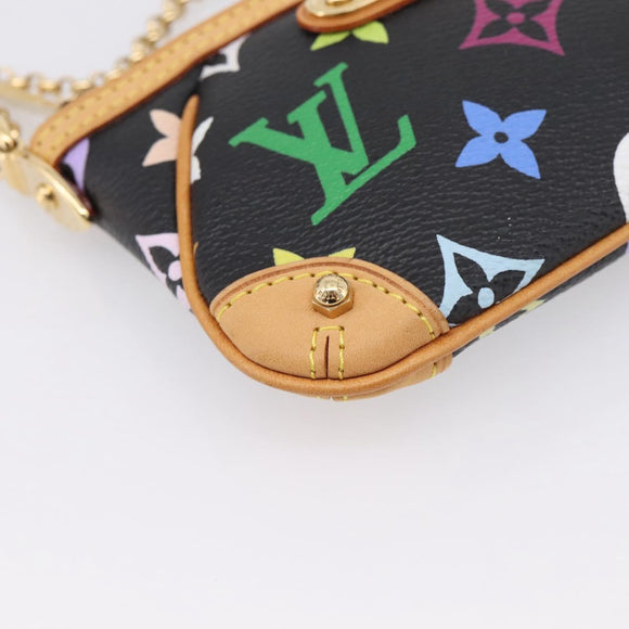 LOUIS VUITTON Monogram Multicolor Pochette Mila MM Pouch M60097 Auth 209781SAV