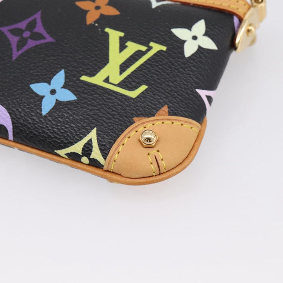 LOUIS VUITTON Monogram Multicolor Pochette Mila MM Pouch M60097 Auth 209781SAV