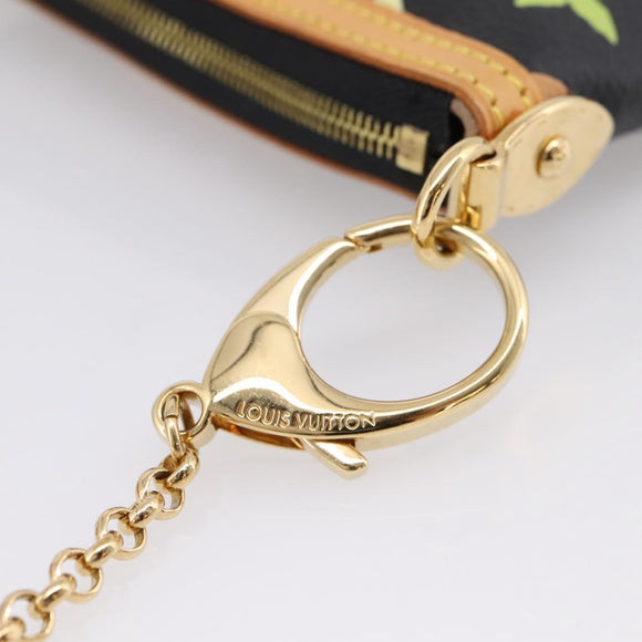 LOUIS VUITTON Monogram Multicolor Pochette Mila MM Pouch M60097 Auth 209781SAV
