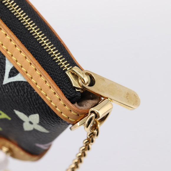 LOUIS VUITTON Monogram Multicolor Pochette Mila MM Pouch M60097 Auth 209781SAV