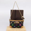 LOUIS VUITTON Monogram Multicolor Pochette Mila MM Pouch M60097 Auth 209781SAV-23