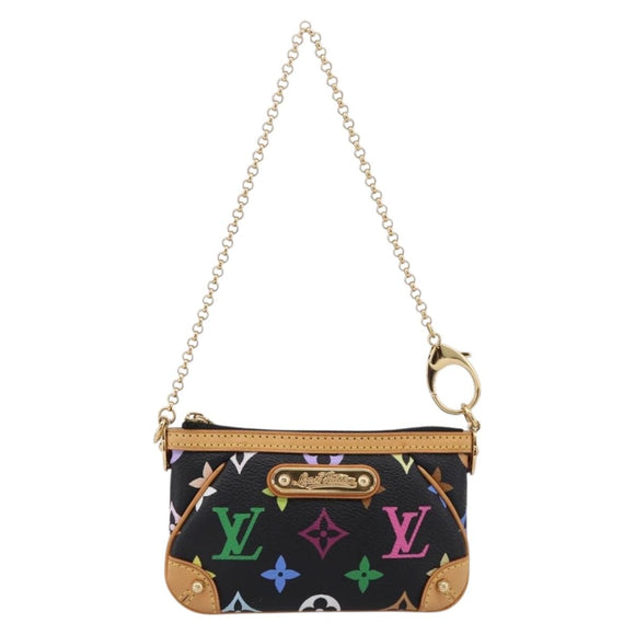 LOUIS VUITTON Monogram Multicolor Pochette Mila MM Pouch M60097 Auth 209781SAV