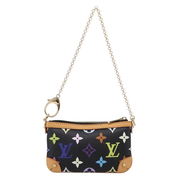 LOUIS VUITTON Monogram Multicolor Pochette Mila MM Pouch M60097 Auth 209781SAV