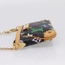 LOUIS VUITTON Monogram Multicolor Pochette Mila MM Pouch M60097 Auth 209781SAV-4