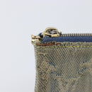 LOUIS VUITTON Monogram Denim Pochette Cles Coin Purse M95343 LV Auth 209787-13