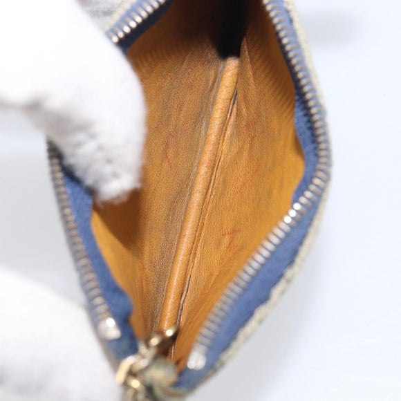 LOUIS VUITTON Monogram Denim Pochette Cles Coin Purse M95343 LV Auth 209787