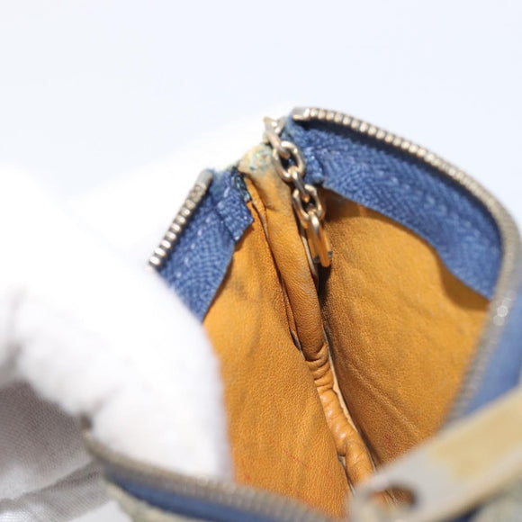 LOUIS VUITTON Monogram Denim Pochette Cles Coin Purse M95343 LV Auth 209787