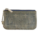 LOUIS VUITTON Monogram Denim Pochette Cles Coin Purse M95343 LV Auth 209787-2