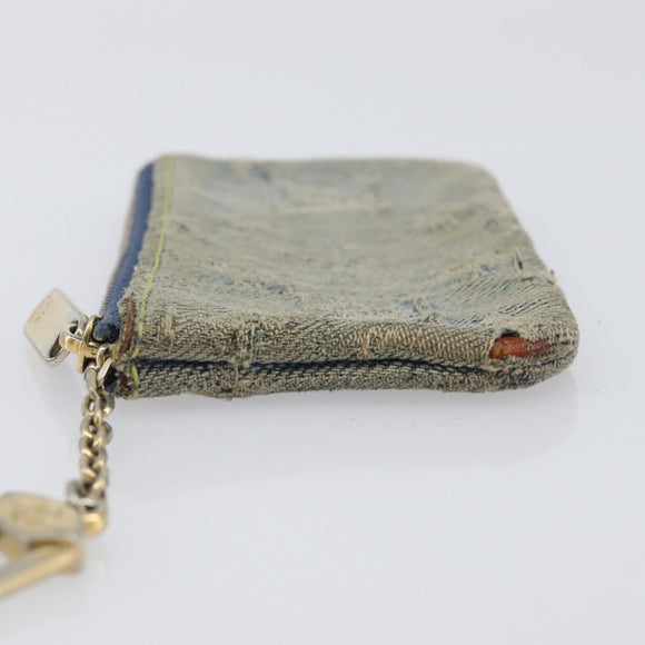 LOUIS VUITTON Monogram Denim Pochette Cles Coin Purse M95343 LV Auth 209787