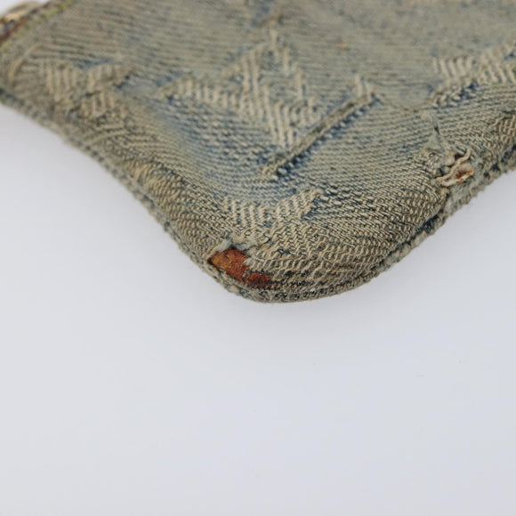 LOUIS VUITTON Monogram Denim Pochette Cles Coin Purse M95343 LV Auth 209787