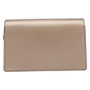 GUCCI Duonisos Shoulder Bag Leather Champagne Gold Silver 476432 Auth 209788M-3