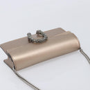 GUCCI Duonisos Shoulder Bag Leather Champagne Gold Silver 476432 Auth 209788M-7