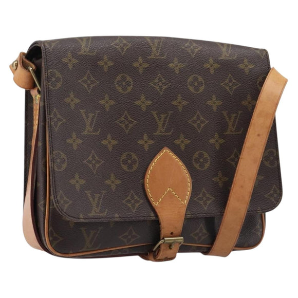 LOUIS VUITTON Monogram Cartouchiere GM Shoulder Bag M51252 LV Auth 209794