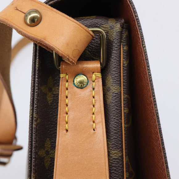 LOUIS VUITTON Monogram Cartouchiere GM Shoulder Bag M51252 LV Auth 209794