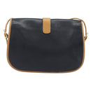 CELINE Shoulder Bag Leather Black Gold Tone Auth 209795-3