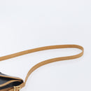 CELINE Shoulder Bag Leather Black Gold Tone Auth 209795-8