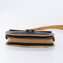 CELINE Shoulder Bag Leather Black Gold Tone Auth 209795-9