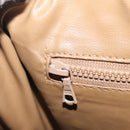 CELINE Macadam Boston Bag PVC Brown Gold Tone Auth 209797-20