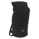 PRADA Shoulder Bag Nylon Black Silver Auth 209798A-1