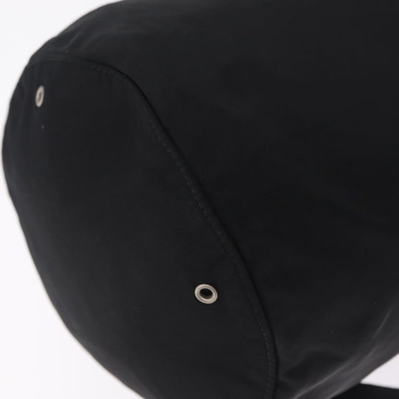 PRADA Shoulder Bag Nylon Black Silver Auth 209798A