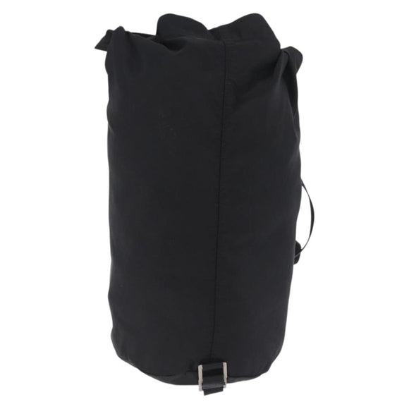 PRADA Shoulder Bag Nylon Black Silver Auth 209798A