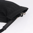PRADA Shoulder Bag Nylon Black Silver Auth 209798A-6