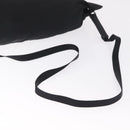 PRADA Shoulder Bag Nylon Black Silver Auth 209798A-7