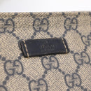 GUCCI GG Supreme Shoulder Bag PVC Navy Silver 201446 Auth 209799A-19