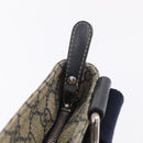 GUCCI GG Supreme Shoulder Bag PVC Navy Silver 201446 Auth 209799A-20