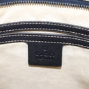 GUCCI GG Supreme Shoulder Bag PVC Navy Silver 201446 Auth 209799A-21