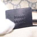 GUCCI GG Supreme Shoulder Bag PVC Navy Silver 201446 Auth 209799A-26