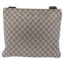 GUCCI GG Supreme Shoulder Bag PVC Navy Silver 201446 Auth 209799A-3