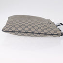 GUCCI GG Supreme Shoulder Bag PVC Navy Silver 201446 Auth 209799A-4