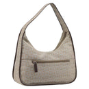 GIVENCHY Shoulder Bag Canvas Beige Silver Auth 209801A-1