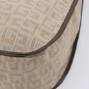 GIVENCHY Shoulder Bag Canvas Beige Silver Auth 209801A-10