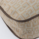 GIVENCHY Shoulder Bag Canvas Beige Silver Auth 209801A-11