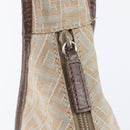 GIVENCHY Shoulder Bag Canvas Beige Silver Auth 209801A-15