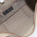 GIVENCHY Shoulder Bag Canvas Beige Silver Auth 209801A-18