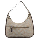 GIVENCHY Shoulder Bag Canvas Beige Silver Auth 209801A-2