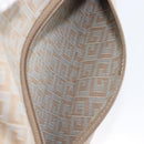 GIVENCHY Shoulder Bag Canvas Beige Silver Auth 209801A-23