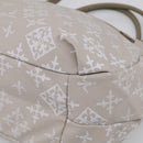 Russet Boston Bag PVC Leather 2way Gray Gold Auth 209802A-12